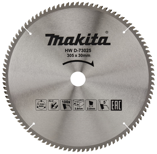 Cirkelzaagblad Hm Makita - 305X2.8X30MM 100T TCG