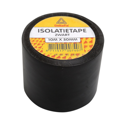 Isolatietape Deltafix -  50MM 10M ZWART